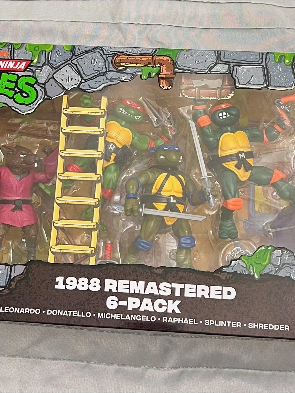 Teenage Mutant Ninja Turtles- 1988 Remastered-  6 Pack - Playmates- TMNT